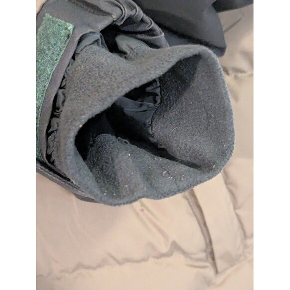 L.L. Bean Mens Jacket Coat Goose Down Vintage Sz Medium Tan and Black Gorpcore - Picture 5 of 8